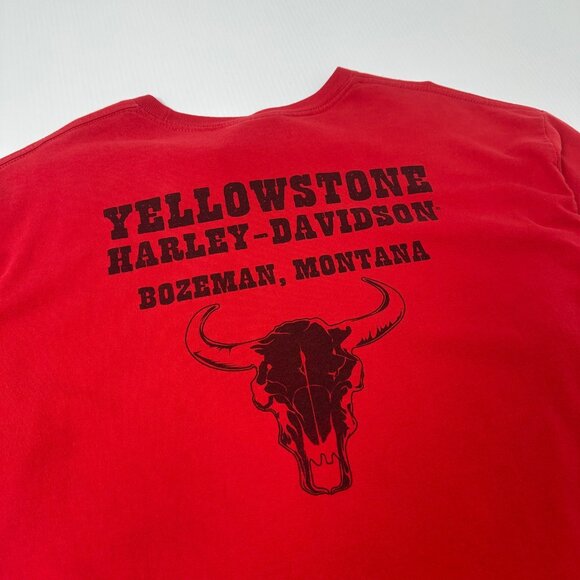 Harley Davidson Eagle Flame Montana Graphic Tee XL - Picture 4 of 5